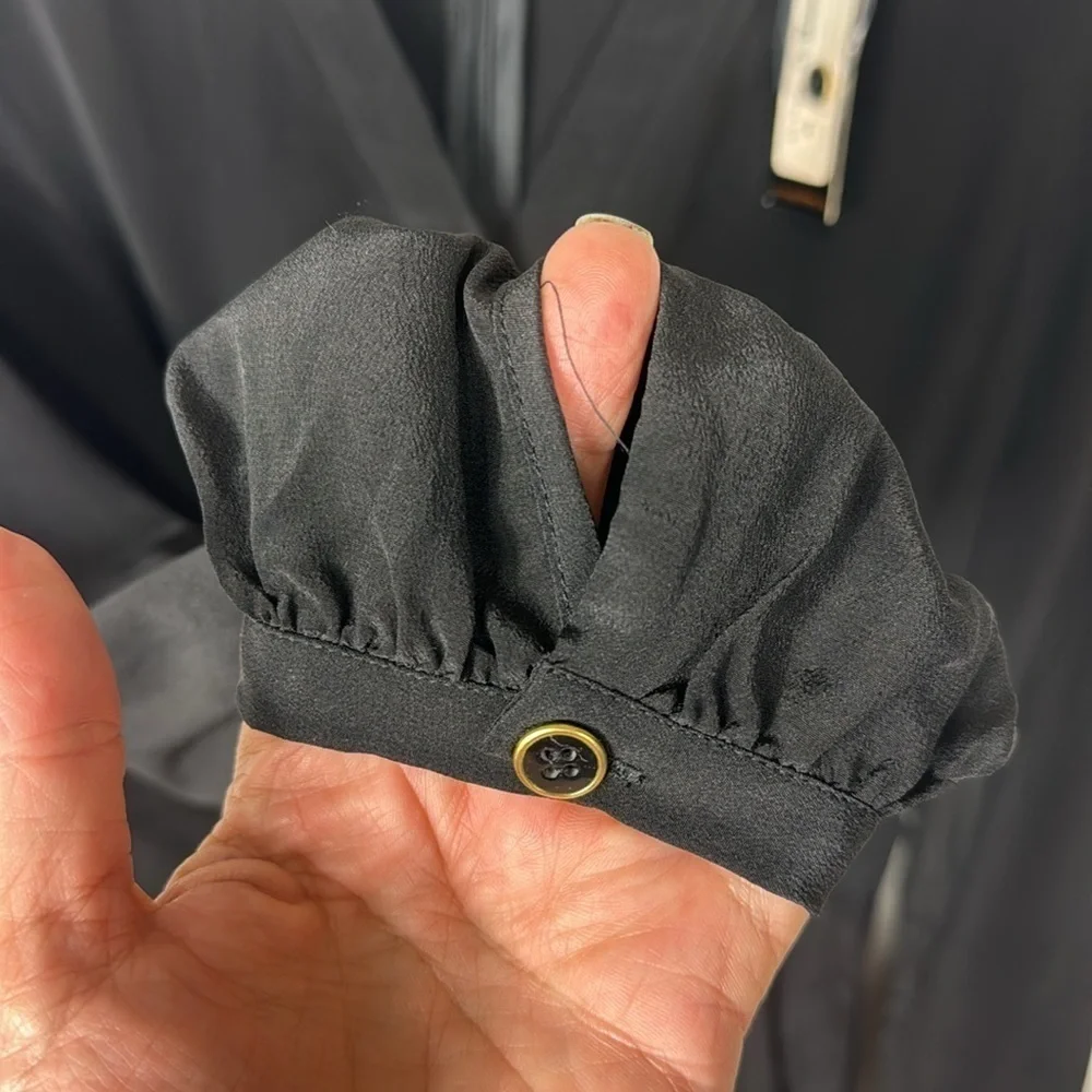 Yumi Kim Carly Romper Women's XS Black 100% Silk NWT Pockets‎ - Picture 5 of 14